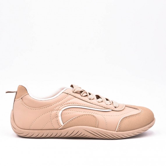 Basket mix matière à lacet