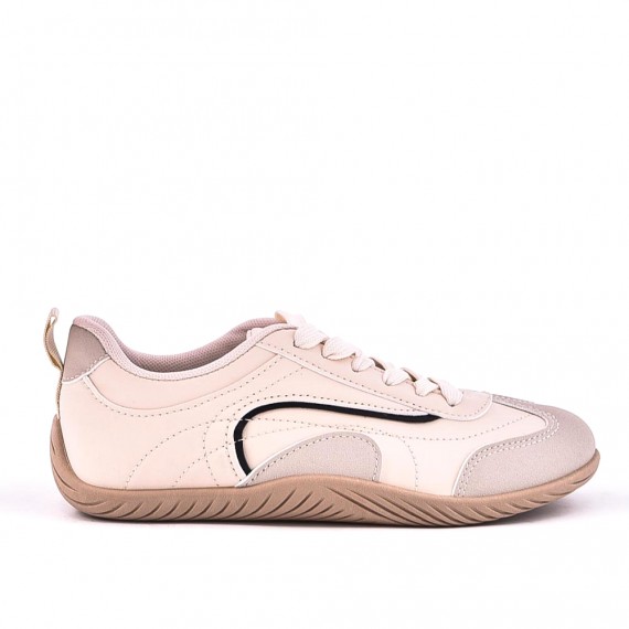 Basket mix matière à lacet