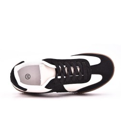 Basket mix matière à lacet