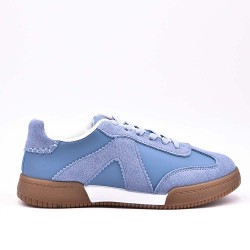 Basket mix matière à lacet