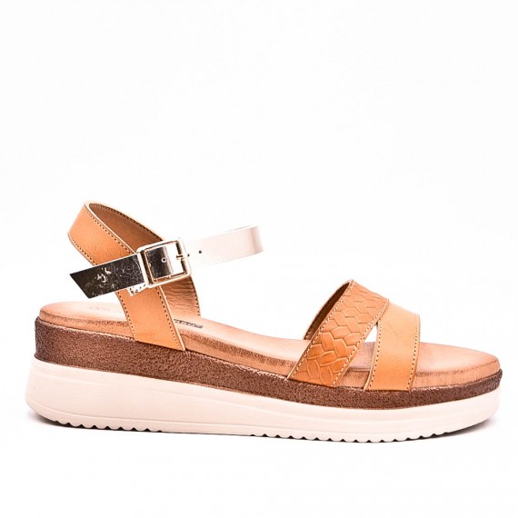 Sandale en simili cuir pour femme