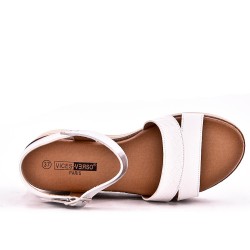 Sandale en simili cuir pour femme