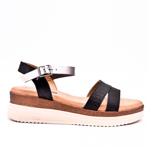 Sandale en simili cuir pour femme