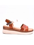 Sandale en simili cuir pour femme