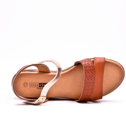 Sandals in faux leather for women