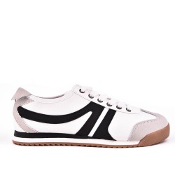 Basket mix matière à lacet