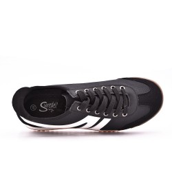 Basket mix matière à lacet