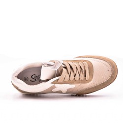 Zapatilla deportiva mixta de encaje con detalle de estrella