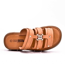 Sandale en simili cuir pour femme