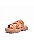 Sandals in faux leather for women
