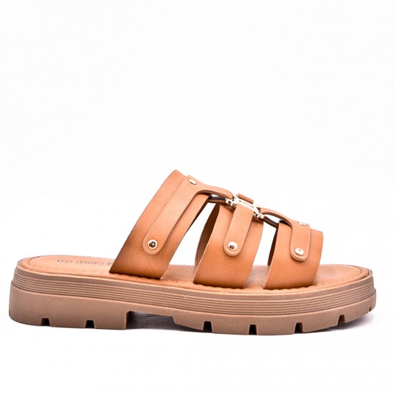 Sandals in faux leather for women