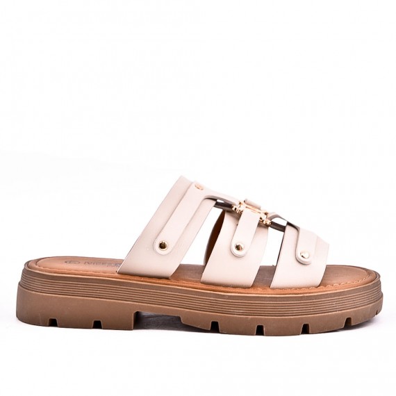 Sandale en simili cuir pour femme