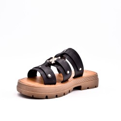 Sandals in faux leather for women