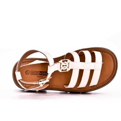 Sandale en simili cuir pour femme