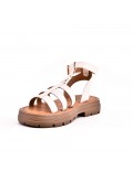 Sandale en simili cuir pour femme