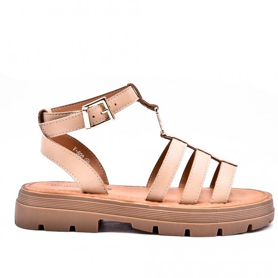 Sandals in faux leather for women