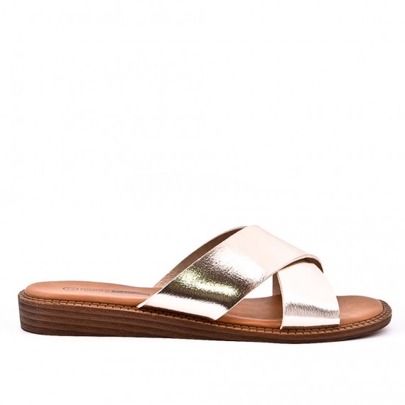 Sandals in faux leather for women