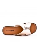 Sandals in faux leather for women