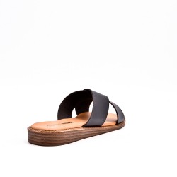 Sandale en simili cuir pour femme