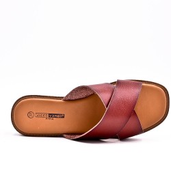 Sandale en simili cuir pour femme