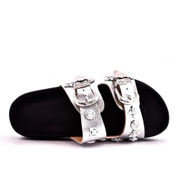 Sandale en simili cuir pour femme