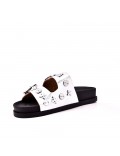 Sandals in faux leather for women