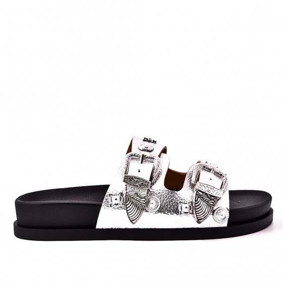 Sandals in faux leather for women