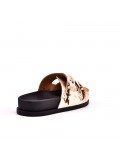 Sandals in faux leather for women
