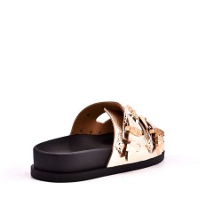 Sandals in faux leather for women