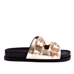 Sandale en simili cuir pour femme