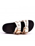 Sandals in faux leather for women