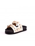 Sandals in faux leather for women