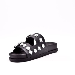 Sandale en simili cuir pour femme