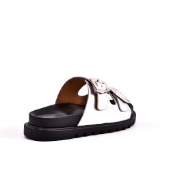 Sandale en simili cuir pour femme