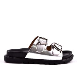 Sandals in faux leather for women