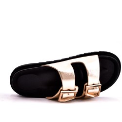 Sandals in faux leather for women