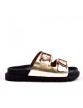 Sandals in faux leather for women