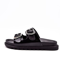 Sandale en simili cuir pour femme