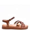 Sandals in faux leather for women