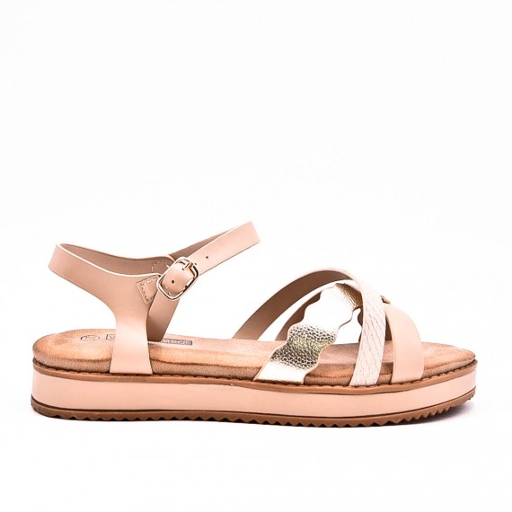 Sandals in faux leather for women