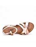 Sandals in faux leather for women