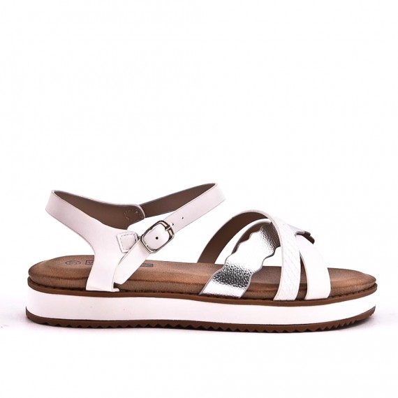 Sandals in faux leather for women