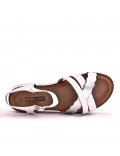 Sandals in faux leather for women