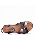 Sandals in faux leather for women
