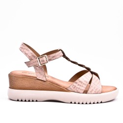 Sandals in faux leather for women