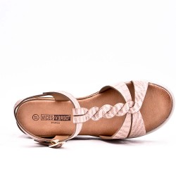 Sandale en simili cuir pour femme