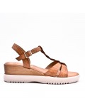 Sandale en simili cuir pour femme