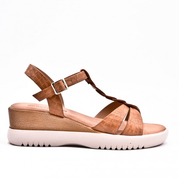 Sandals in faux leather for women