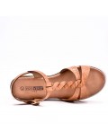 Sandals in faux leather for women