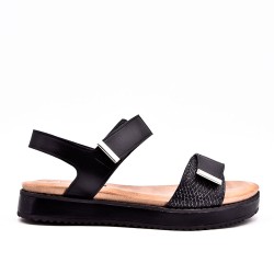 Sandale en simili cuir pour femme